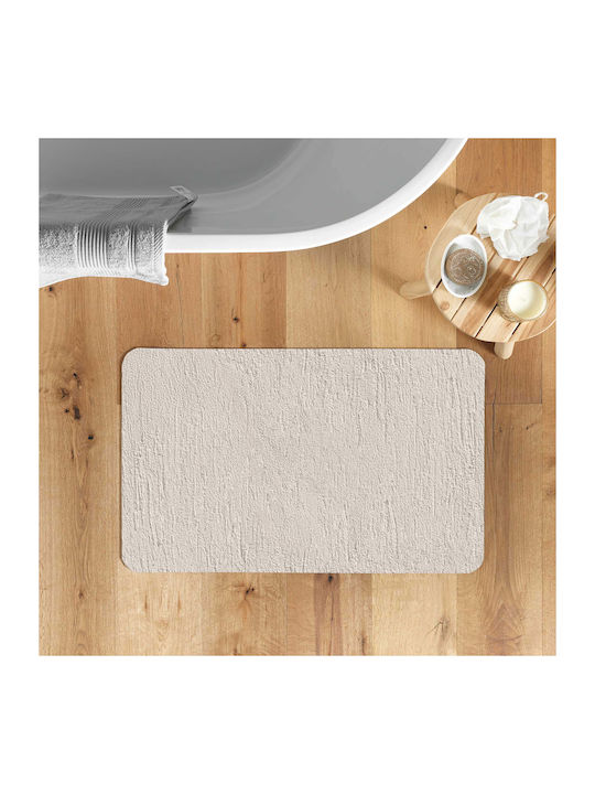 Πατάκι Μπάνιου Microfiber L-c Stan 1802314 Μπεζ 50x80εκ.