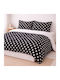 My Home Luxury Bettdecken-Set Großes Doppelbett 230x250cm Black