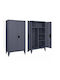 Δίφυλλη Ντουλάπα Lite Μεταλλική με Δυνατότητα Κλειδώματος 90x40x190εκ.