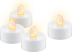 Goobay Plastic White Candle 4 Pieces
