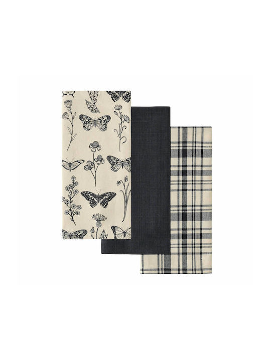 Kentia Fazzy Towel from 100% Cotton in Black Co...