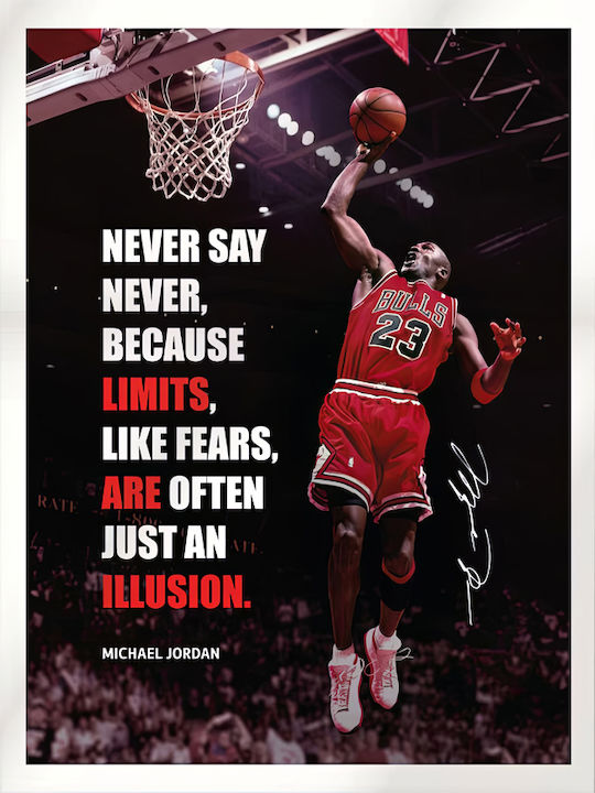 Poster Nba Michael Jordan Snk296 21cm X 30cm Pr...