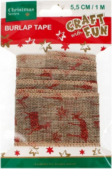 Craft with Fun Sackleinen Band Monochrom