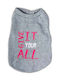 Dog Shirt Vitakraft Sweatshirt Grey Give It All 25cm