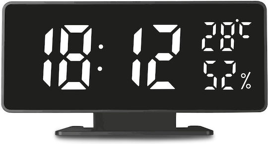 Green Blue Tisch-Digitaluhr mit Wecker Schwarz GB395