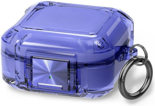 Galaxy Buds Live Pro 2 2 Pro Fe Husă Protectoare Transparentă Albastru Transparent Cu Airbag Cu Patru Colțuri Antishoc Cu Cataramă Metalică Pentru Căști
