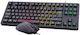 Zeroground Soki v3.0 Σετ Gaming Πληκτρολόγιο με RGB φωτισμό & Ποντίκι (Αγγλικό US) Γκρι