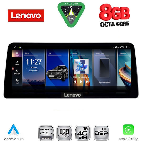 Lenovo Sistem Audio Auto pentru BMW Magazin online 2018-2023 (Bluetooth/USB/WiFi/GPS/Apple-Carplay/Android-Auto) cu Ecran Tactil 12.3"