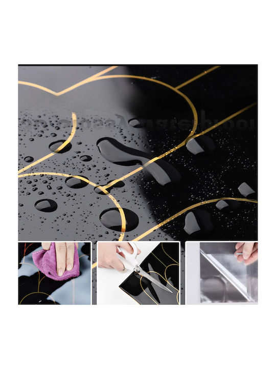 Vinyl Self-adhesive Kitchen Tiles Black 30 X 30 Cm 10 Pcs