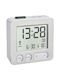 TFA Tabletop Digital Clock Plastic With Alarm Clock & Radio Black 60.2545.54