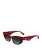 Karl Lagerfeld Women's Sunglasses with Red Plastic Frame and Red Lens KL6162S-600