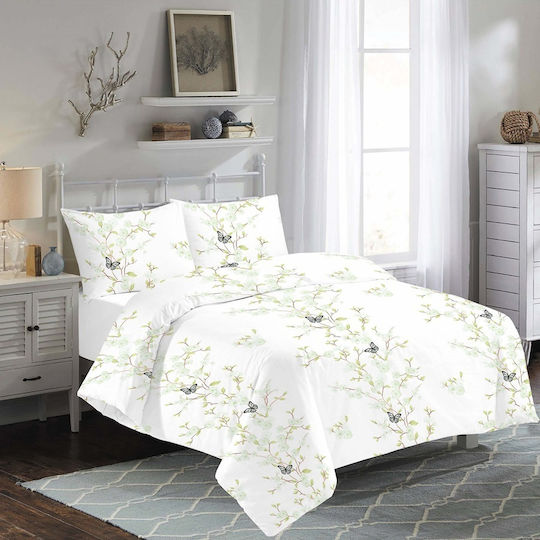 DeLuxe Pucioasa Set Double 200x220 Alb