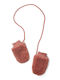 Kids Gloves MIttens for Newborn Pink Teddy
