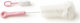 Akuku Cleaning Brush for Baby Bottles Pink 2 Pieces