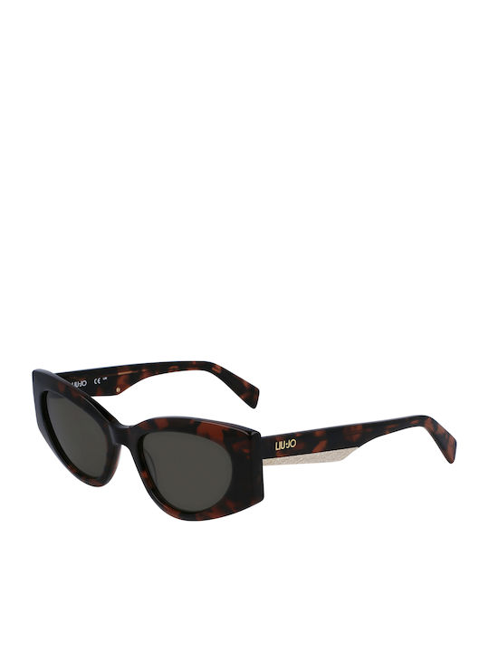 Liu Jo Damen Sonnenbrille mit Braun Kunststoff ...
