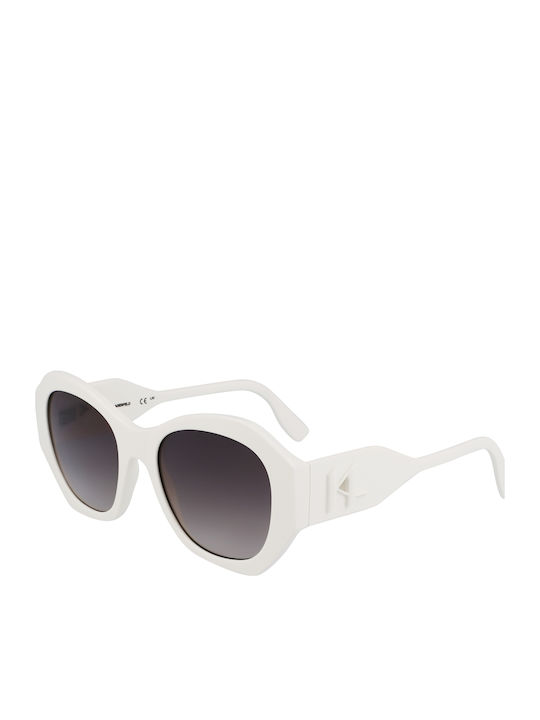 Karl Lagerfeld Women's Sunglasses with White Frame and Brown Lens KL6146S-105