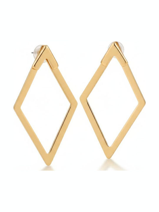 Sharks Bay Clothing Single Earring made of Steel Gold Plated with Diamond