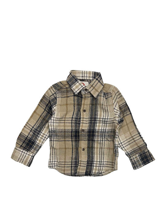 Joyce Kids Shirt Long Sleeve Beige