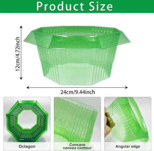 Anti-slug Rings Set 20 Pieces Ø 24cm Reusable Green