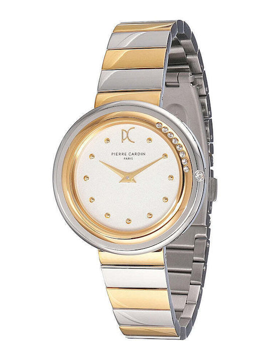 Pierre Cardin Women's Watch with Gold Metal Bra...