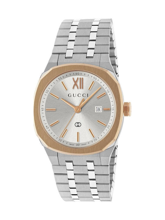 Gucci Women's Watch with Silver Metal Bracelet