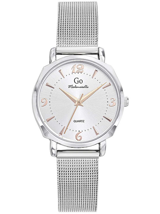 GO Mademoiselle Women's Watch with Silver Metal Bracelet