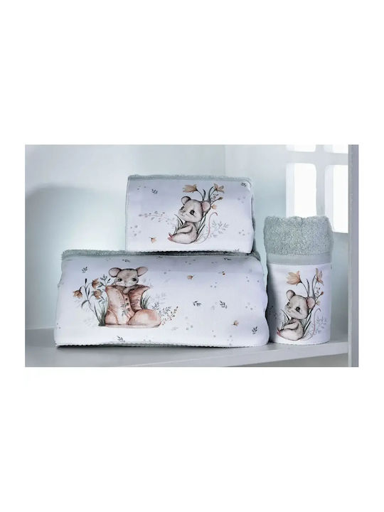 Down Town Home Set Babyhandtücher 3tlg Aqua Gewicht 600gr/m²