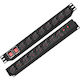 LogiLink Pdu 1u 19 Inch Rack 16 Prize Schuko Intrare Schuko Max 16 A Aranjate 8 Schuko Față + 8 Schuko Spate On Off X 2 Protecție Suprasarcină 2 M Negru "pdu1601" 2 Lei Ștampilă Verde