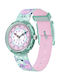 FlikFlak Kids Analog Watch with Fabric Strap Pink