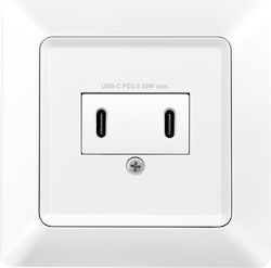 LogiLink Πρίζα με 2 Θύρες USB