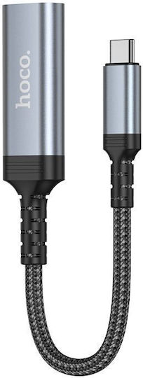 Hoco Cable HDMI female - USB-C male 0.2m Γκρι