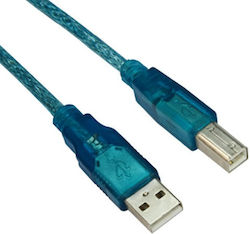VCom CU201-TL-1.8m USB 2.0 USB-A мъжки към USB-B мъжки Сребрист 1.8m