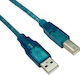 VCOM USB 2.0 Kabel USB-A-Stecker - USB-B-Stecker Silber 1.8m