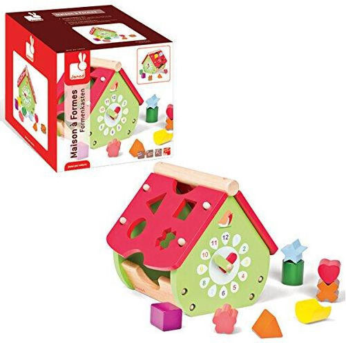 Janod Shape Sorting Toy made of Wood for 18++ Months