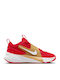 Team Hustle D 12 Kids Sports Shoes Basketball with Hoop & Loop Closure Red