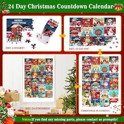 Advent Calendar Puzzle 1008 Pieces Christmas Gift 24 Boxes