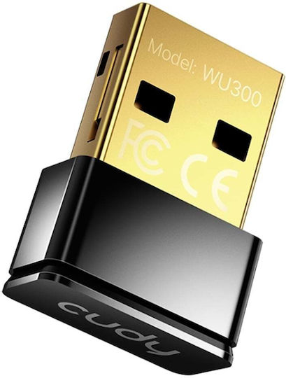Cudy WU300 USB Network Adapter with Wireless Wi-Fi Connection 286Mbps