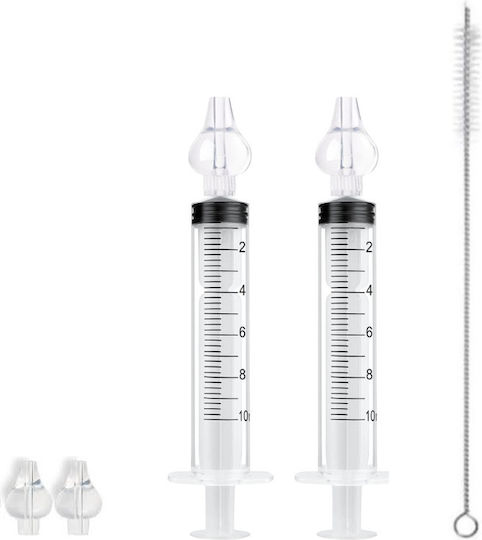 Set Complet Pentru Spălare Nazală Bebeluși Copii Kidizi Include 2 Seringi Pentru Spălare Nazală 2 Vârfuri De Schimb O Perie De Curățare