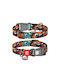 Waudog Κολάρο Σκύλου Smart Id Toothed Monsters Plastic Fastex L 25mm X 33-49cm