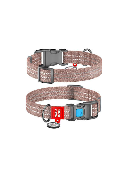 Waudog Κολάρο Σκύλου Smart Id Reflective Brown ...