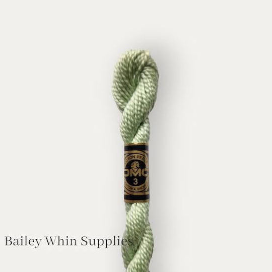 Dmc 369 Pale Green Perle Thread Dmc Perle Cotton Size 3 Cotton