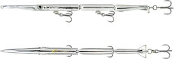 Jointed Garfish Jack Fin Stylo 15 cm 10 g Chrome UV