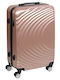 Keskor Medium Pink Gold Suitcase With 4 Wheels Height 67cm