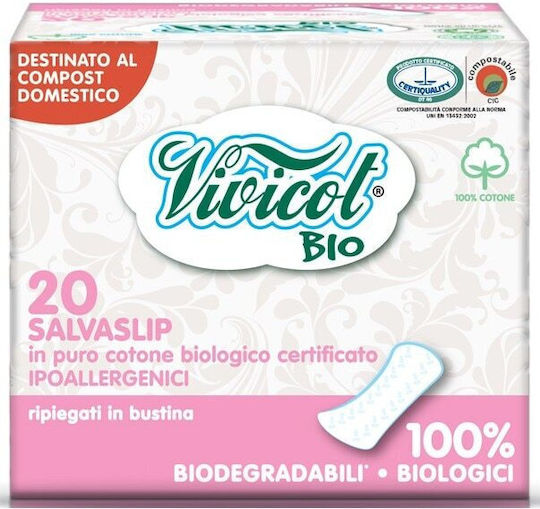 Vivicot Bio Protej Ultraslim Cotton Proteze pentru chiloți Noapte 20buc