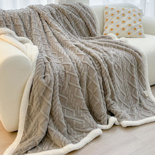 Blanket Fleece Sofa 100x150cm Coral