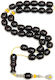 Roloi Komboloi Mastic Worry Beads with 33 Beads Black 38cm