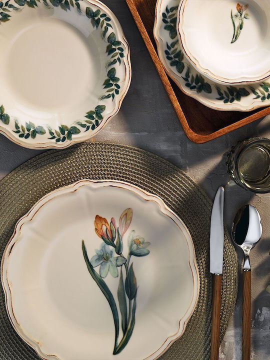 18-Piece Porcelain Dinnerware Set Serving 26x26cm