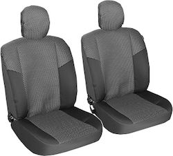Smartic Huse Scaune Auto Dedicat Dacia Duster I Banchetă Divizată Material Textil 11 Piese Negru Gri