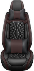 Autositzbezüge Deckelsatz Universell Luxus Edition Eco-Leder Material Vordersitze Rücksitze Kopfstützen Lenkrad Lendenkissen Kopfkissen Schwarz Braun Farbe 16 Stück Autositzbezüge Deckelsatz Universell Luxus Edition Eco-Leder Material Vordersitze Rücksitze Kopfstützen Lenkrad Lendenkissen Kopfkissen Schwarz Braun Farbe 16 Stück