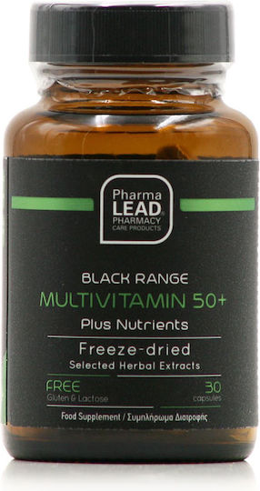 Pharmalead Black Range Πολυβιταμίνη για Ενέργεια & Αντιοξειδωτική δράση κατάλληλη για ενήλικες 50+ 30 κάψουλες